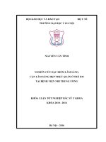 NGHIÊN cứu đặc điểm lâm SÀNG,CẬN lâm SÀNG HẸPTHỰC QUẢN ở TRẺ EM tại BỆNH VIỆN NHI TRUNG ƯƠNG 
