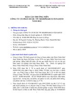 Báo cáo thường niên năm 2012 - Công ty Cổ phần Dược trung ương Medipharco - Tenamyd