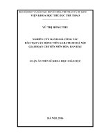 Nghiên cứu đánh giá công tác đào tạo vận động viên Karatedo Hà Nội giai đoạn chuyên môn hóa ban đầu