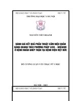 ĐÁNH GIÁ kết QUẢ PHẪU THUẬT cắm NIỆU QUẢN BÀNG QUANG THEO PHƯƠNG PHÁP LICH – GRÉGOIR ở BỆNH NHÂN GHÉP THẬN tại BỆNH VIỆN VIỆT đức 