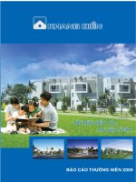 Báo cáo thường niên năm 2009 - Công ty Cổ phần Đầu tư Kinh doanh nhà Khang Điền