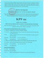 Bản cáo bạch - Công ty Cổ phần Tư vấn Dự án Quốc tế KPF