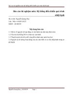 Báo cáo thí nghiệm môn hệ thống điều khiển quá trình nhiệt lạnh 