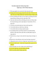 Câu hỏi ôn tập môn trắc địa công trình PGS TS đào xuân lộc