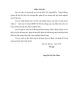 Giáo dục giới tính cho học sinh  trường trung học cở sở hợp thanh mỹ đức – hà nội thông qua hình thức giáo dục từ xa 