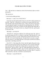 TÀI LIỆU đại CƯƠNG văn hóa 