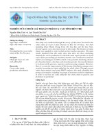 Đề tài nghiên cứu phát triển chuỗi giá trị sản phẩm ca cao tỉnh bến tre