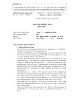 Báo cáo thường niên năm 2008 - Công ty Cổ phần Vận tải Hà Tiên