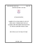 NGHIÊN cứu sự THAY đổi của yếu tố ĐÔNG máu vở BỆNH NHÂN xơ GAN tại KHOA TIÊU hóa BỆNH VIỆN BẠCH MAI từ THÁNG x2015 đến THÁNG y2016 