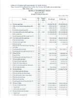 Báo cáo tài chính công ty mẹ quý 2 năm 2013 - Công ty Cổ phần Liên doanh Đầu tư Quốc tế KLF