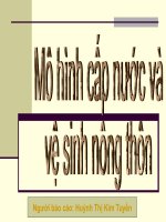 Mô hình cấp nước và  vệ sinh nông thôn