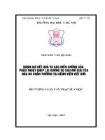 ĐÁNH GIÁ kết QUẢ và các BIẾN CHỨNG của PHẪU THUẬT GHÉP lại XƯƠNG sọ SAU mổ GIẢI tỏa não DO CHẤN THƯƠNG tại BỆNH VIỆN VIỆT đức 