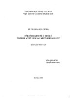 Cải cách kinh tế ở đông á thời kỳ mười năm sau khủng hoảng 1997 