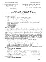 Báo cáo thường niên năm 2013 - Công ty cổ phần Gỗ MDF VRG Quảng Trị