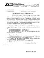 Báo cáo tài chính công ty mẹ quý 4 năm 2015 - Công ty Cổ phần Bao bì và In Nông nghiệp