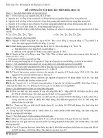 Đề cương ôn thi học kì 1 hóa học lớp 10 2016