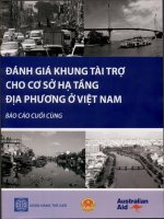 Đánh giá khung tài trợ cho cơ sở hạ tầng địa phương ở việt nam  báo cáo cuối cùng 