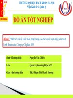 Phân tích và đề xuất biện pháp nâng cao hiệu quả hoạt động sản xuất kinh doanh của công ty cổ phần 199 