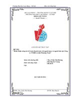 Hoàn thiện công tác kế toán thanh toán với người mua và người bán tại công ty TNHH cơ khí phương nam 