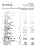 Báo cáo tài chính quý 1 năm 2008 - Công ty Cổ phần Sách và Thiết bị trường học Long An