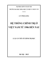 Hệ thống chính trị ở việt nam từ năm 1986 đến nay 