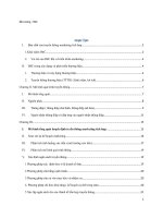 TRUYỀN THÔNG MARKETING TÍCH hợp đề CƯƠNG 