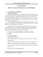 Bài thí nghiệm phản ứng chuyển ester hóa sản xuất biodiesel