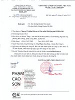 Báo cáo tình hình quản trị công ty - Công ty Cổ phần Đầu tư và Phát triển Bất động sản HUDLAND