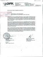 Báo cáo kết quả kinh doanh mẹ soát xét quý 2 năm 2011 - Công ty Cổ phần Cavico Việt Nam Khai thác Mỏ và Xây dựng