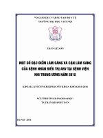 MỘT số đặc điểm lâm SÀNG và cận lâm SÀNG của BỆNH NHÂN điều TRỊ ARV tại BỆNH VIỆN NHI TRUNG ƯƠNG năm 2015 