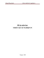 Đồ án thiết kế xí nghiêp in 