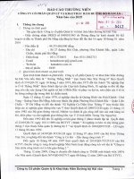 Báo cáo thường niên năm 2015 - CTCP Quản lý và Khai thác Hầm Đường Bộ Hải Vân