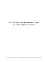 Báo cáo tài chính công ty mẹ quý 2 năm 2012 (đã soát xét) - Công ty Cổ phần Phát triển Hạ tầng Vĩnh Phúc
