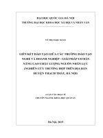 Liên kết đào tạo giữa các trường đào tạo nghề và doanh nghiệp   giải pháp cơ bản nâng cao chất lượng nguồn nhân lực 