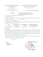 Báo cáo tài chính công ty mẹ quý 3 năm 2013 - Công ty Cổ phần Liên doanh Đầu tư Quốc tế KLF