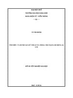 Đồ Án tốt nghiệp  Tìm hiểu về kỹ thuật SCFDMA Trong mạng 4G LTE