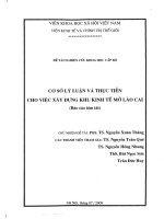 Cơ sở lý luận và thực tiễn cho việc xây dựng khu kinh tế mở lào cai 