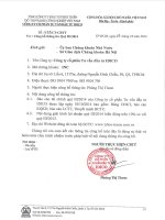 Báo cáo tài chính quý 3 năm 2014 - Công ty Cổ phần Tư vấn Đầu tư IDICO