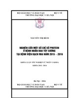 NGHIÊN cứu một số CHỈ số PROTEIN ở BỆNH NHÂN ĐAU tủy XƯƠNG tại BỆNH VIỆN BẠCH MAI năm 2015 – 2016 