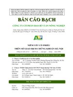 Bản cáo bạch - Công ty Cổ phần Bao bì và In Nông nghiệp