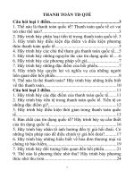 Đề cương thanh toán tín dụng quốc tế 