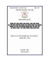 NHẬN xét đặc điểm lâm SÀNG, cận lâm SÀNG và tìm HIỂU NGUYÊN NHÂN của BỆNH THẬN tắc NGHẼN KHÔNG DO sỏi TRÊN BỆNH NHÂN điều TRỊ nội TRÚ tại KHOA THẬN  TIẾT NIỆU BỆNH VIỆN BẠCH mai 