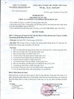 Nghị quyết Hội đồng Quản trị - Công ty cổ phần Văn phòng phẩm Hồng Hà