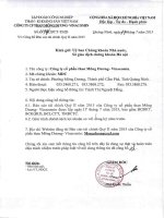 Báo cáo tài chính quý 2 năm 2015 - Công ty cổ phần Than Mông Dương - Vinacomin