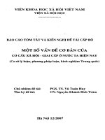 Một số vấn đề cơ bản của cơ cấu xã hội   giai cấp ở nước ta hiện nay (cơ sở lý luận, phương pháp luận, kinh nghiệm trung quốc) 