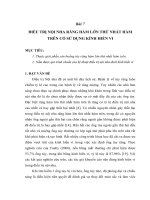 ĐIỀU TRỊ nội NHA RĂNG hàm lớn THỨ NHẤT hàm TRÊN có sử DỤNG KÍNH HIỂN VI 