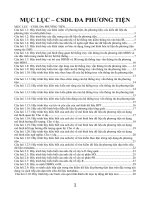 đề cương và đáp án môn CSDL đa PHƯƠNG TIỆN 