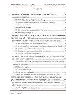 Phân tích hiệu quả và đề xuất giải pháp nâng cao hiệu quả kinh doanh điện năng tại điện lực yên phong 