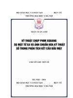 KỸ THUẬT CHỤP PHIM XQUANG sọ mặt từ XA và ẢNH CHUẨN hóa kỹ THUẬT số TRONG PHÂN TÍCH kết cấu đầu mặt 