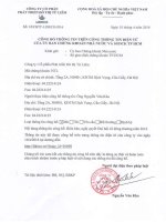 Nghị quyết Đại hội cổ đông thường niên - Công ty Cổ phần Phát triển Đô thị Từ Liêm